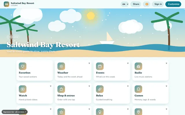 Hotels & resorts demo